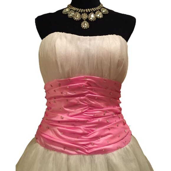 Luxurious Corset Barbie Bow Designer Wedding Evening Cocktail Party Prom Dress - Picture 14 of 16